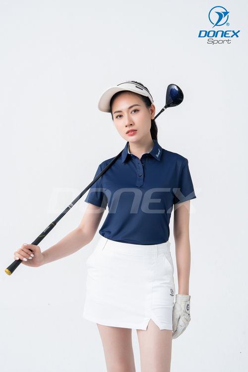 Áo thể thao nữ AC-3846 navy phối xanh ngọc